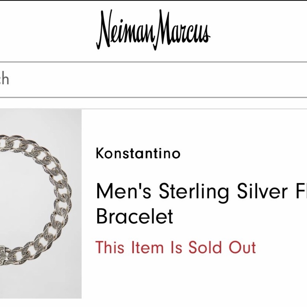 Konstantino Silver Chain Bracelet with Engraved Details - Picture 3 of 3